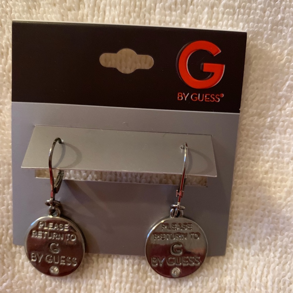 Guess silver earrings
